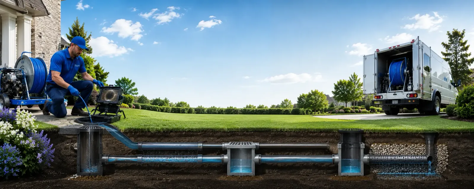 Outdoor drain cleaning information for Saint James, LA